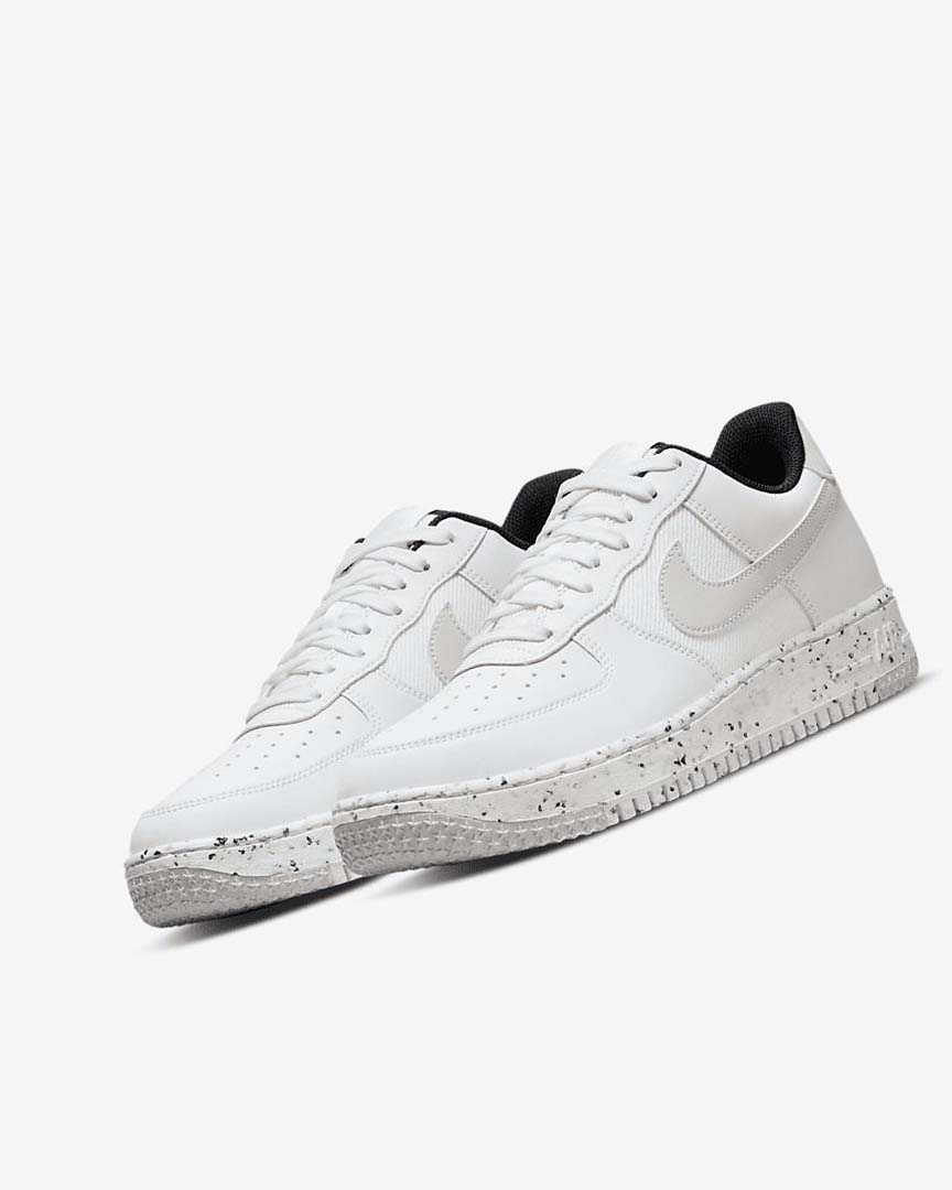 White / Black / Light Beige Men's Nike Air Force 1 Crater Next Nature Sneakers | UK2838