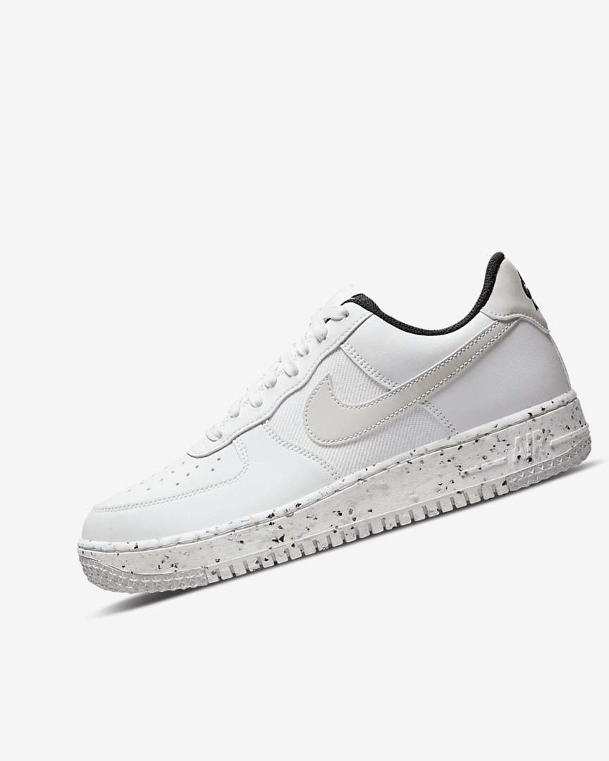 White / Black / Light Beige Men\'s Nike Air Force 1 Crater Next Nature Sneakers | UK2838