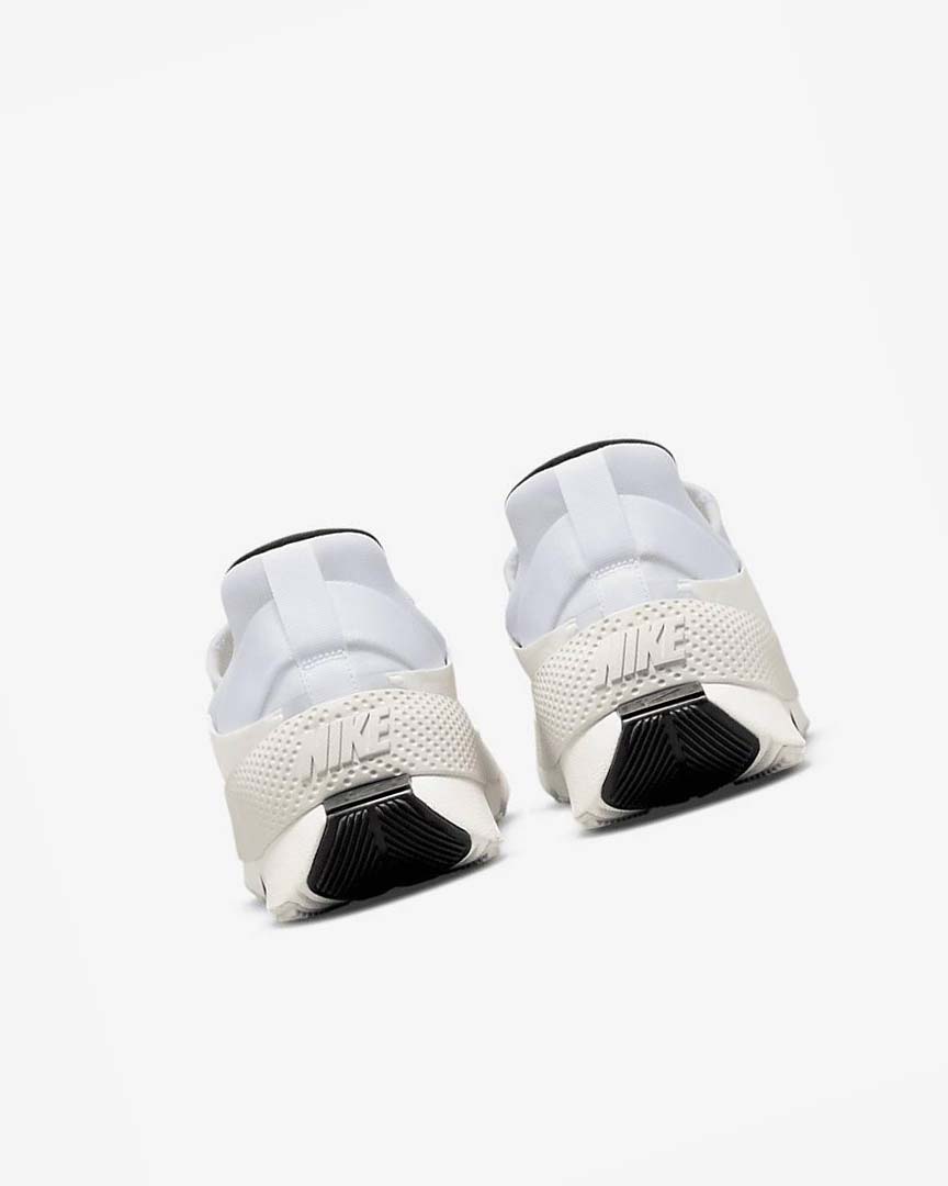 White / Black Men's Nike Go FlyEase Sneakers | UK4520