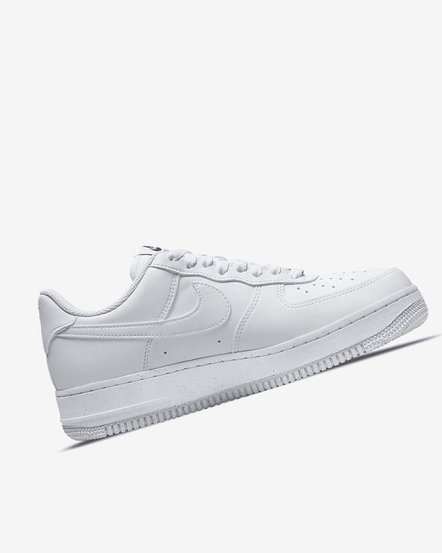 White / Black / Metal Silver / White Women's Nike Air Force 1 '07 Next Nature Sneakers | UK5154