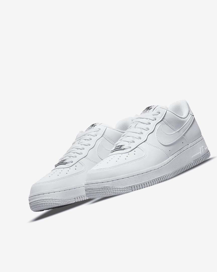 White / Black / Metal Silver / White Women's Nike Air Force 1 '07 Next Nature Sneakers | UK5154