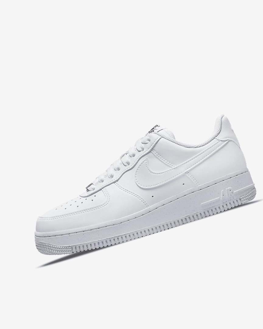 White / Black / Metal Silver / White Women\'s Nike Air Force 1 \'07 Next Nature Sneakers | UK5154