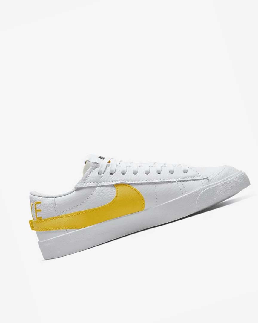 White / Black / Orange Men's Nike Blazer Low Jumbo Sneakers | UK2406