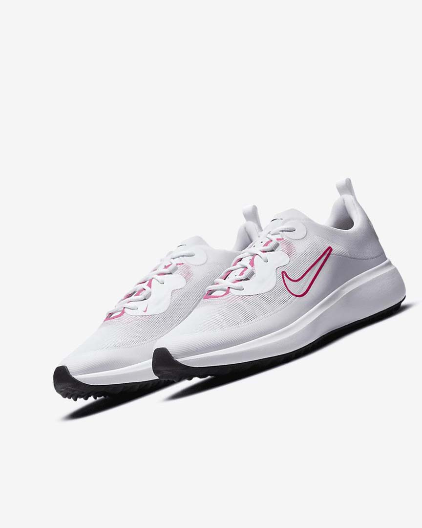 White / Black / Pink Women's Nike Ace Summerlite Golf Shoes | UK2707