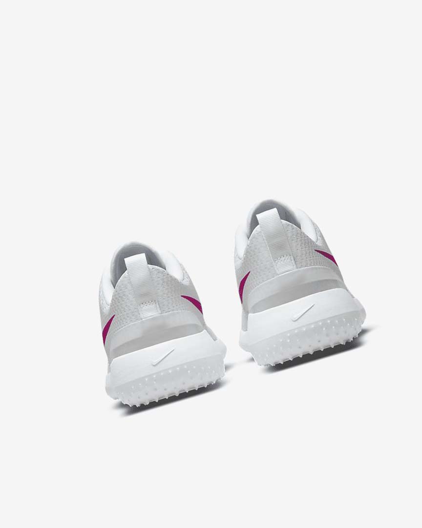 White / Black / Pink Women's Nike Roshe G Golf Shoes | UK4548