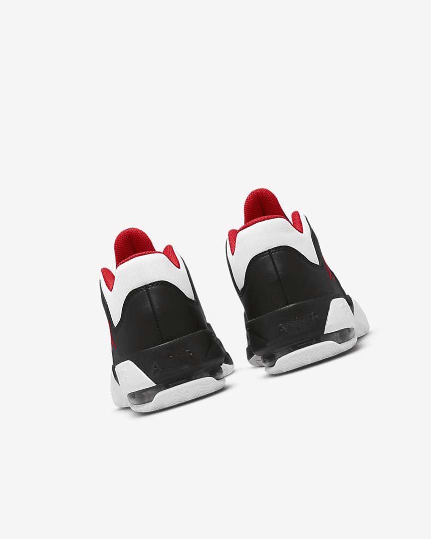 White / Black / Red Boys' Nike Jordan Max Aura 3 Basketball Shoes | UK2335