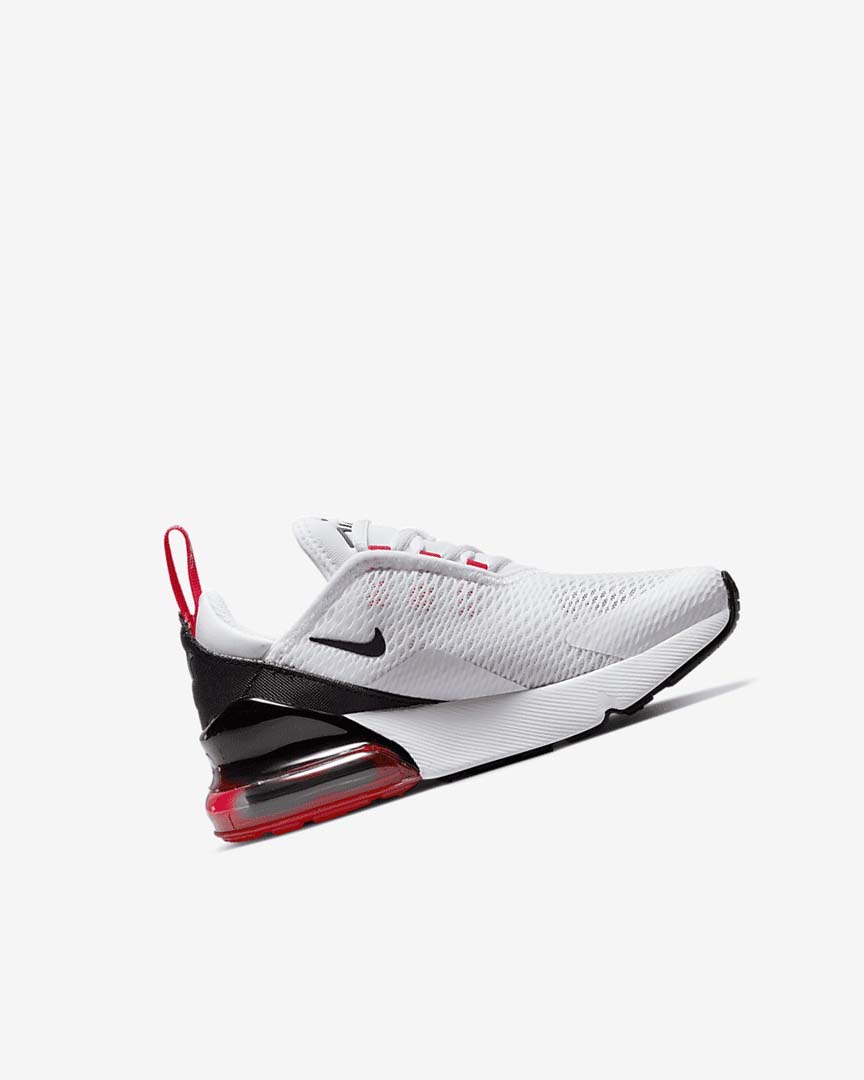 White / Black / Red / Grey Boys' Nike Air Max 270 Casual Shoes | UK5354