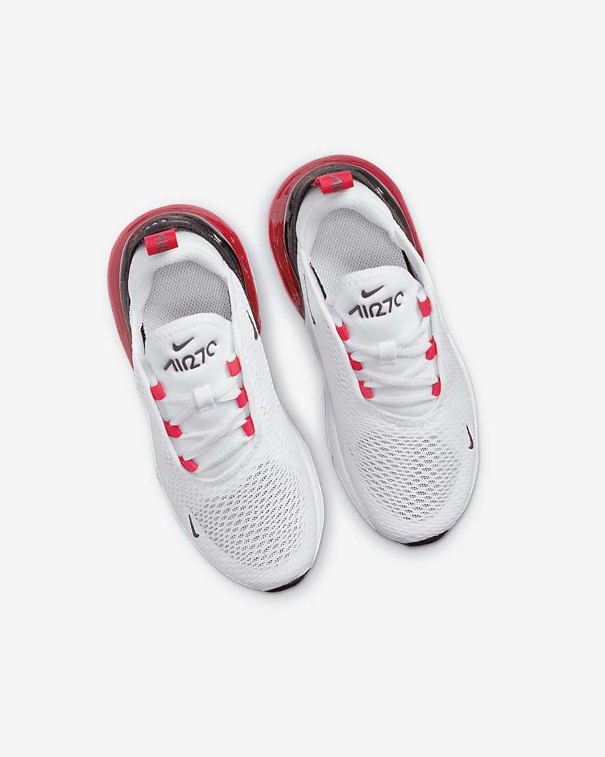 White / Black / Red / Grey Boys' Nike Air Max 270 Casual Shoes | UK5354