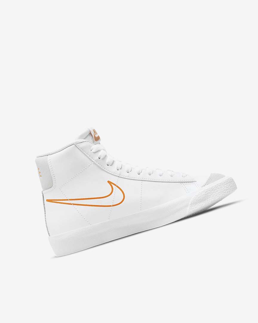 White / Black / White Boys' Nike Blazer Mid '77 Sneakers | UK2775