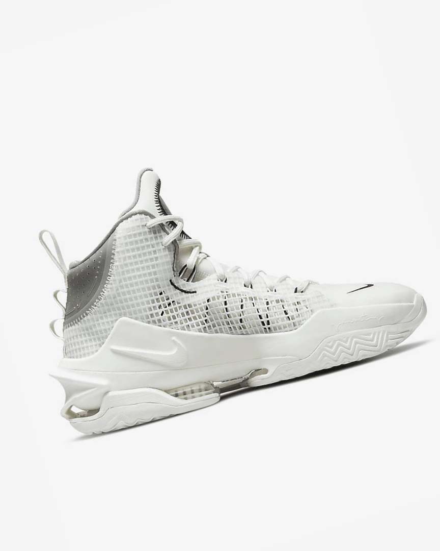 White / Black / White Men's Nike Air Zoom G.T. Jump Basketball Shoes | UK3241