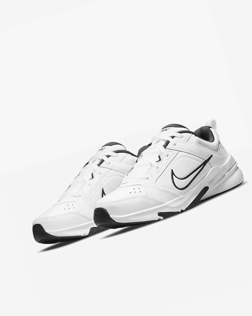 White / Black / White Men's Nike Defy All Day Training Shoes | UK2359