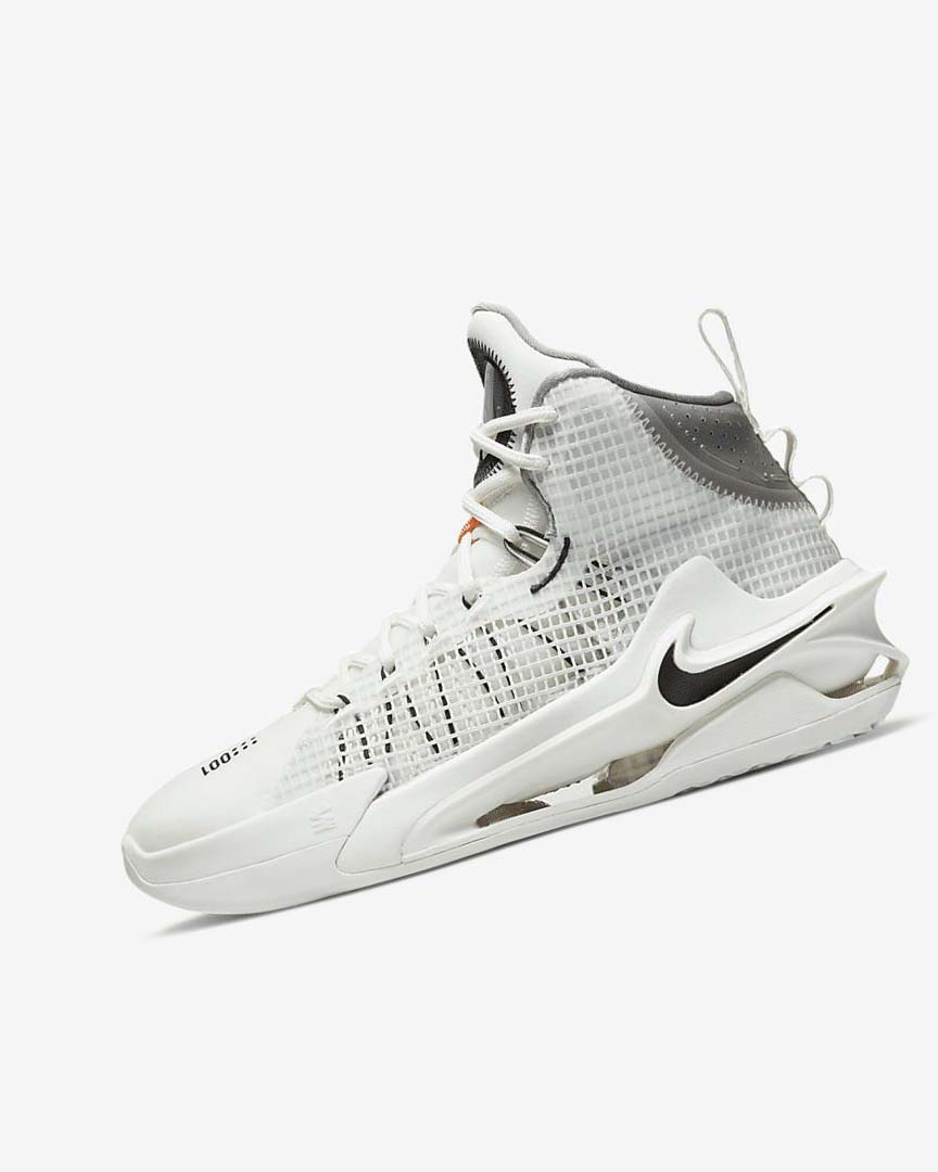 White / Black / White Women\'s Nike Air Zoom G.T. Jump Basketball Shoes | UK4623