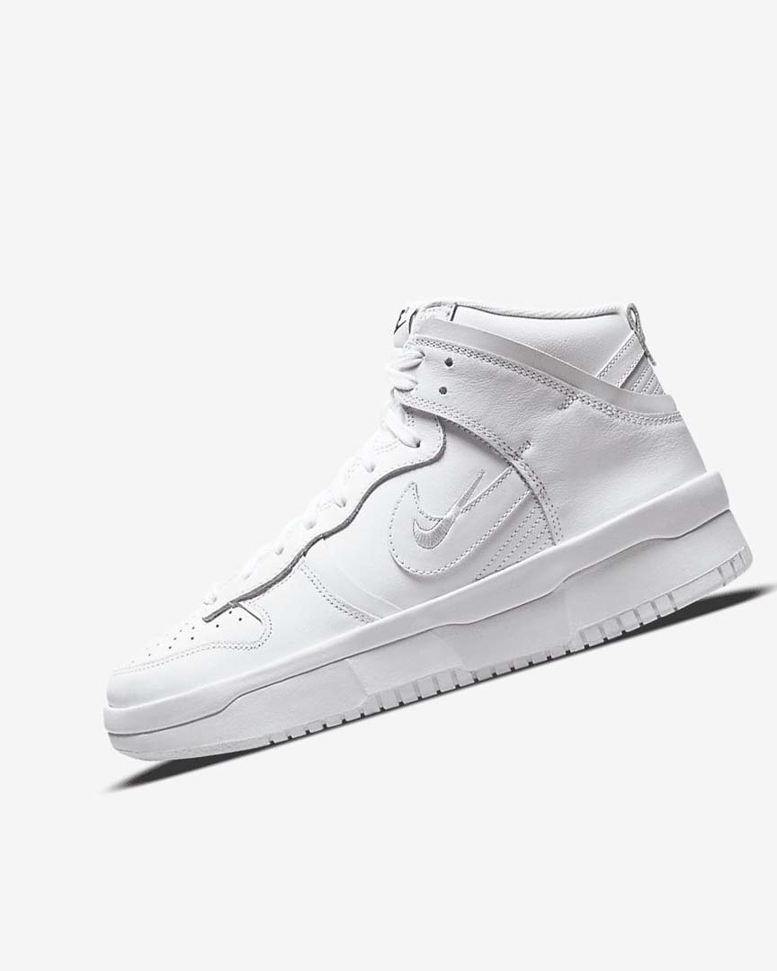 White / Black / White Women\'s Nike Dunk High Up Sneakers | UK2967