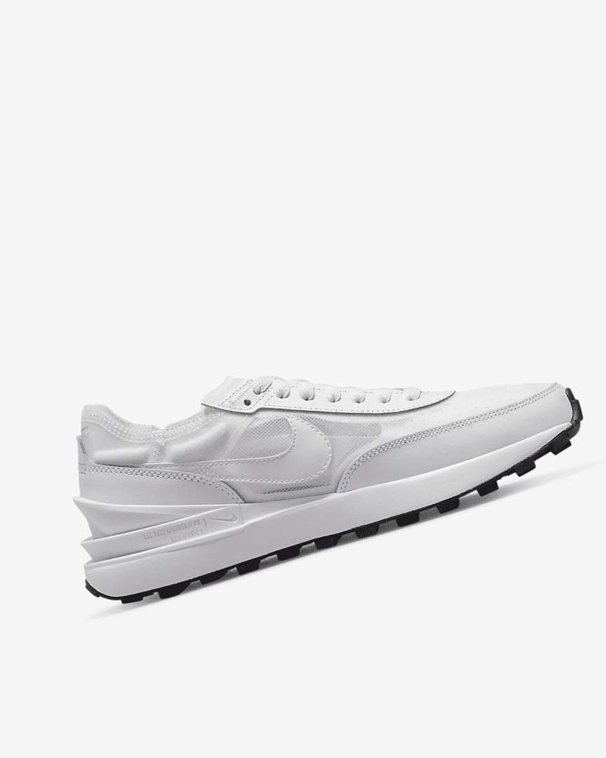 White / Black / White Women's Nike Waffle One Sneakers | UK5094