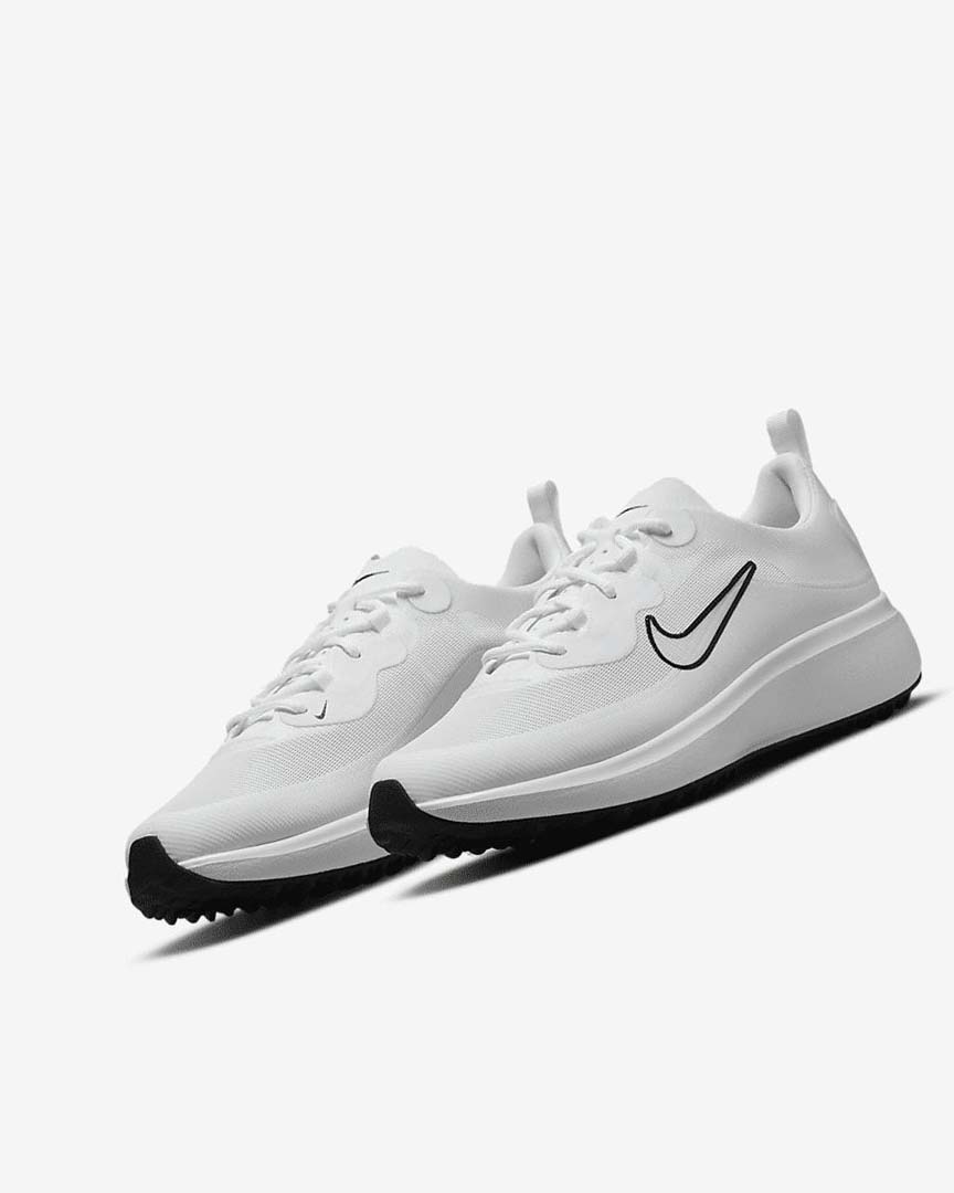 White / Black Women's Nike Ace Summerlite Golf Shoes | UK2818