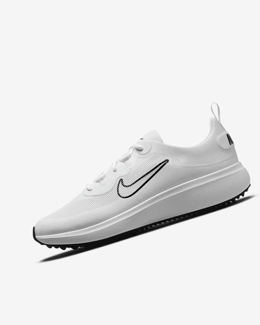 White / Black Women\'s Nike Ace Summerlite Golf Shoes | UK2818