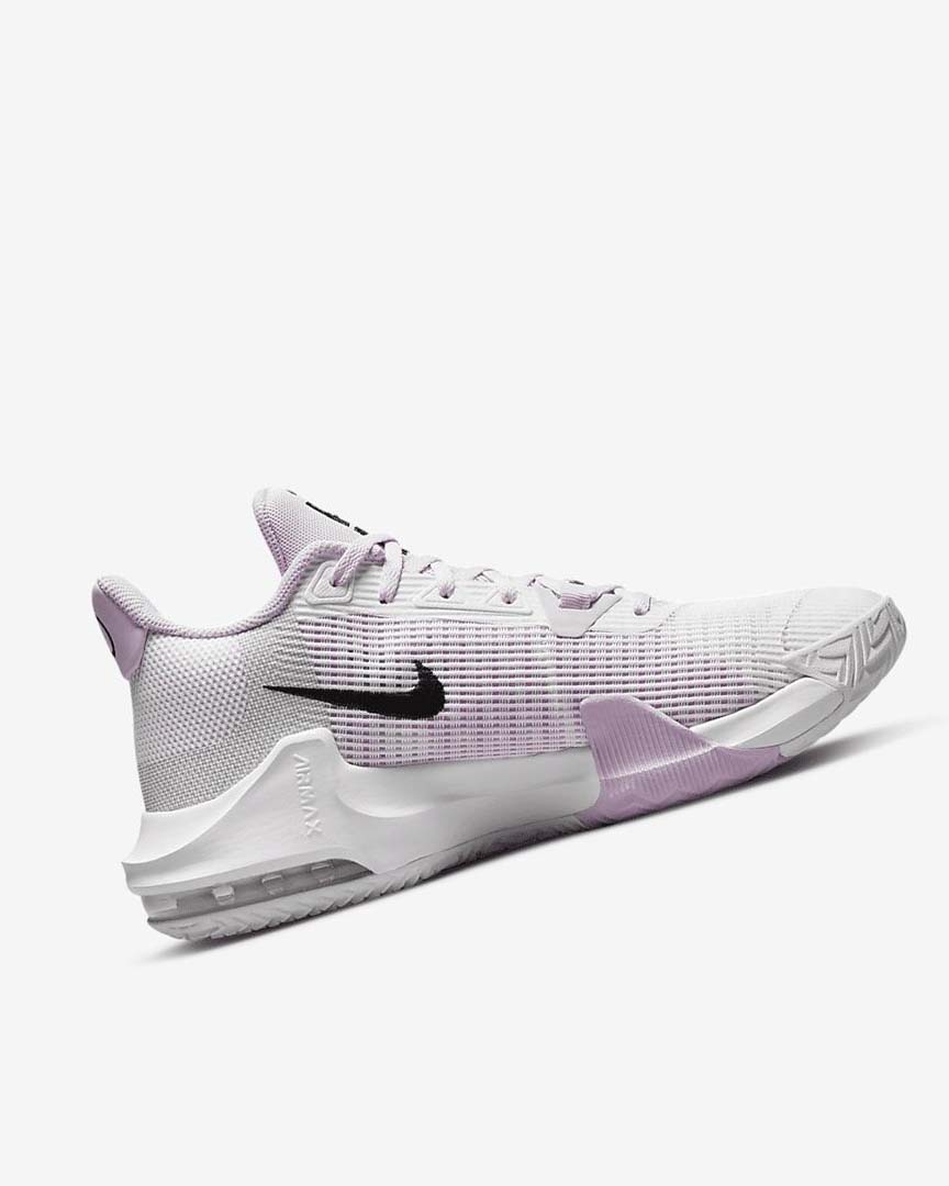 White / Black Women's Nike Air Max Impact 3 Basketball Shoes | UK5426