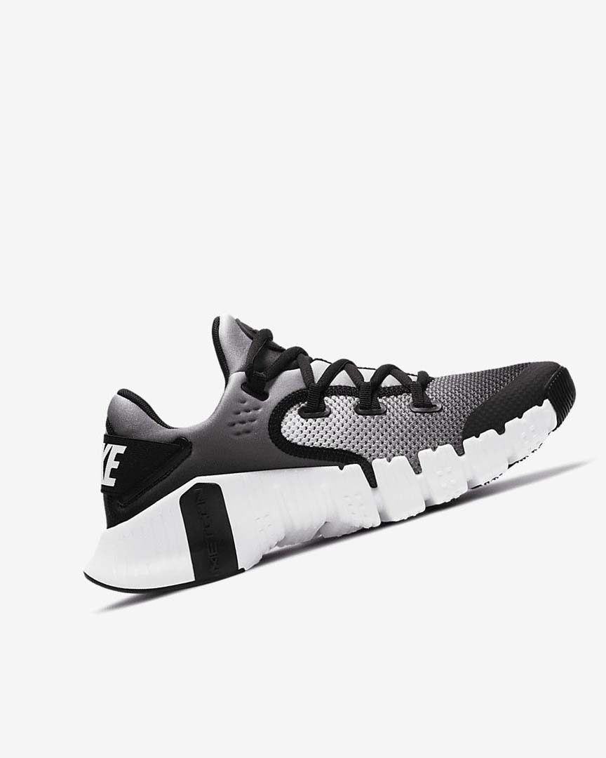 White / Black Women's Nike Free Metcon 4 Training Shoes | UK4923