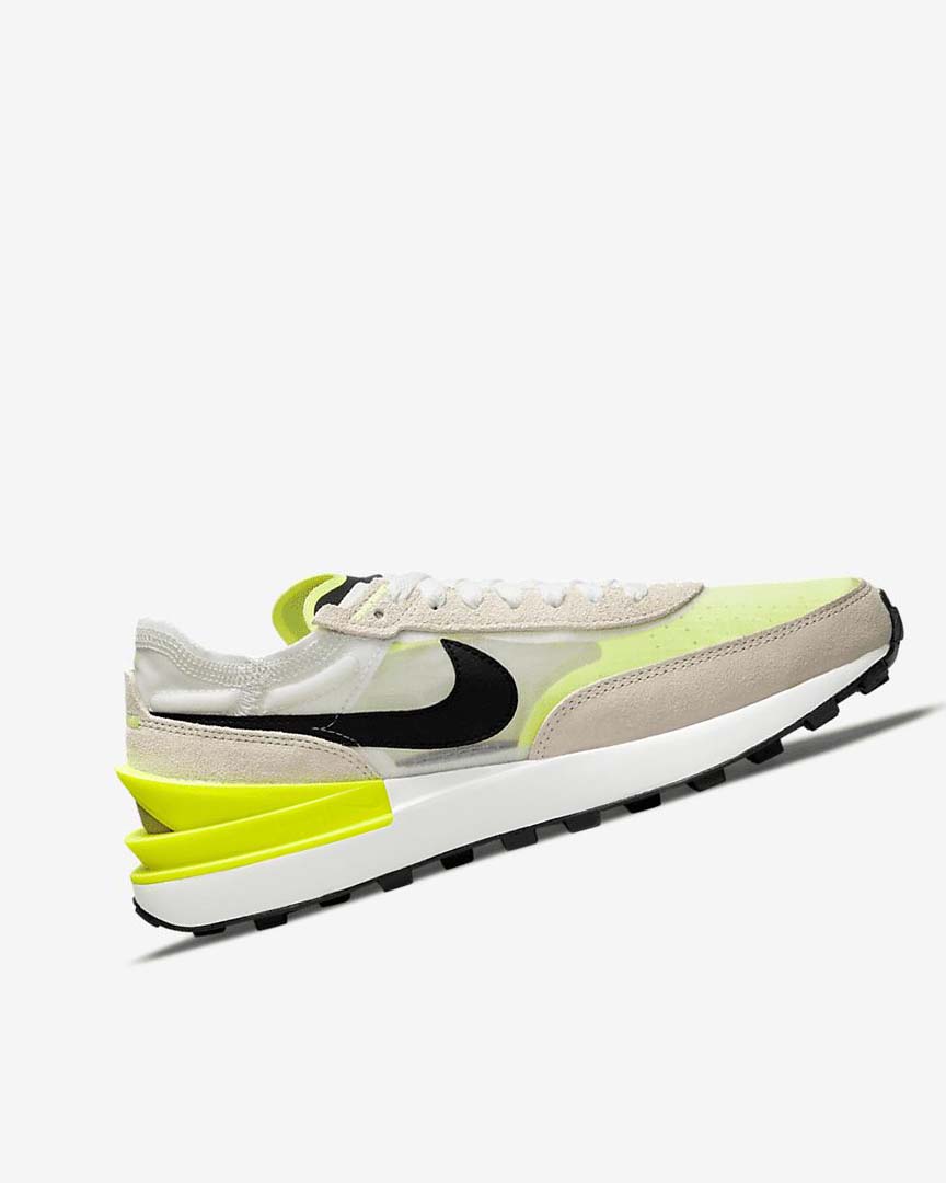 White / Black Women's Nike Waffle One Sneakers | UK2637