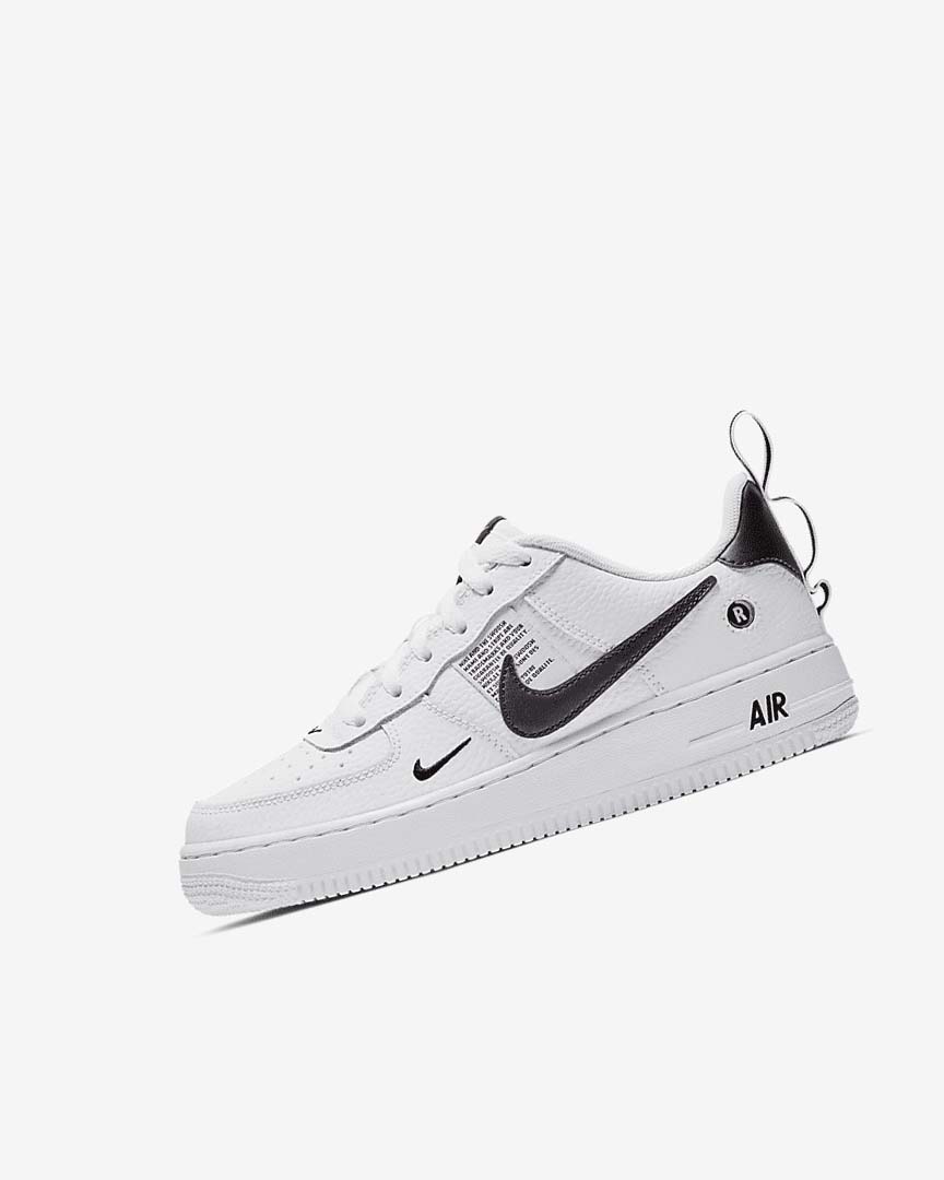 White / Black / Yellow / White Boys\' Nike Air Force 1 LV8 Utility Sneakers | UK3164