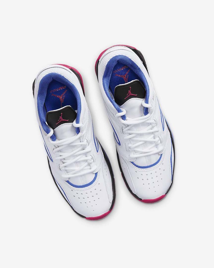 White / Blue / Black / Pink Boys' Nike Jordan Point Lane Basketball Shoes | UK4978