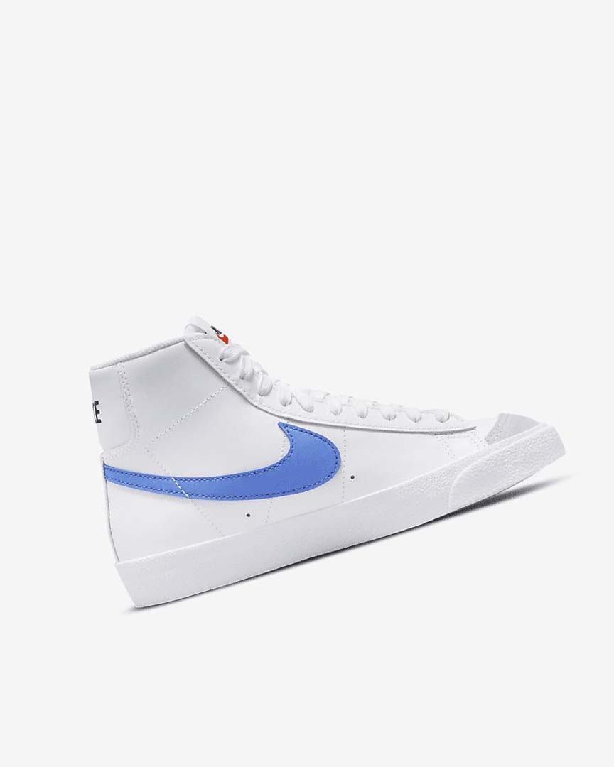 White / Blue / Black / Red Boys' Nike Blazer Mid '77 Sneakers | UK2538