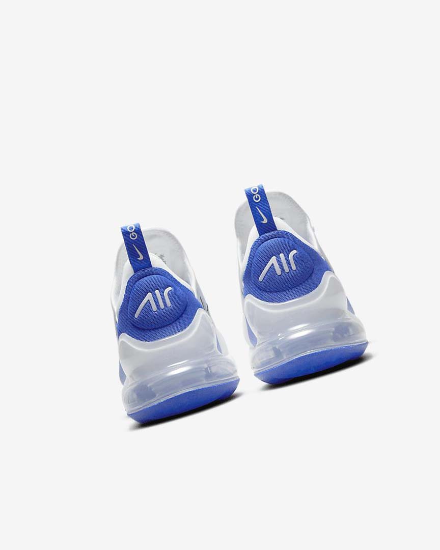 White / Blue / Platinum / Black Women's Nike Air Max 270 G Golf Shoes | UK2411