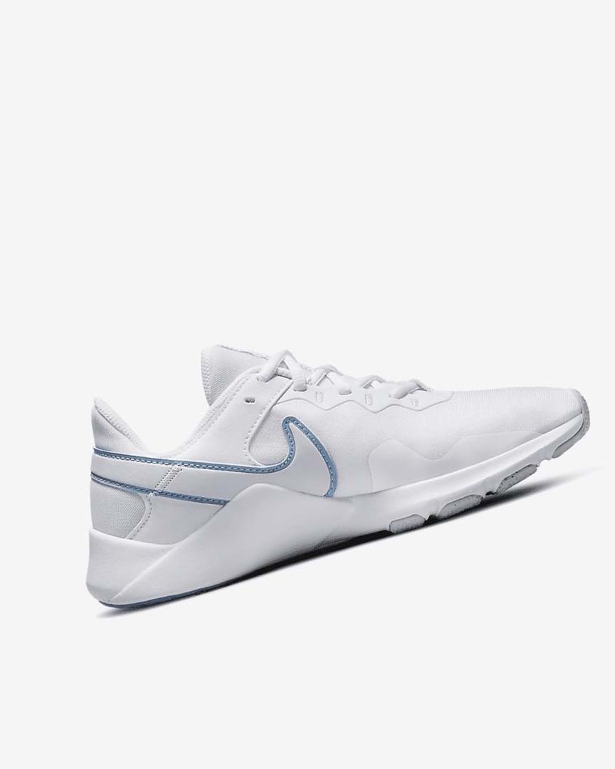 White / Blue Women's Nike Legend Essential 2 Training Shoes | UK5106