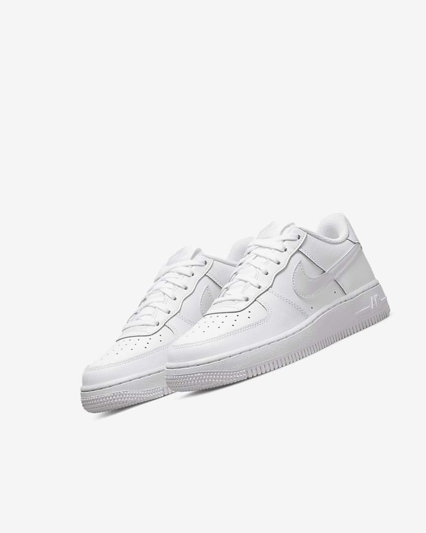 White Boys' Nike Air Force 1 Sneakers | UK3028