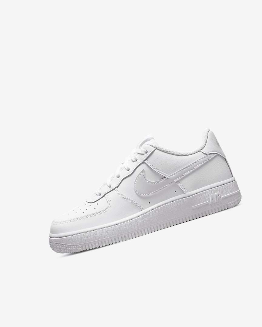 White Boys\' Nike Air Force 1 Sneakers | UK3028