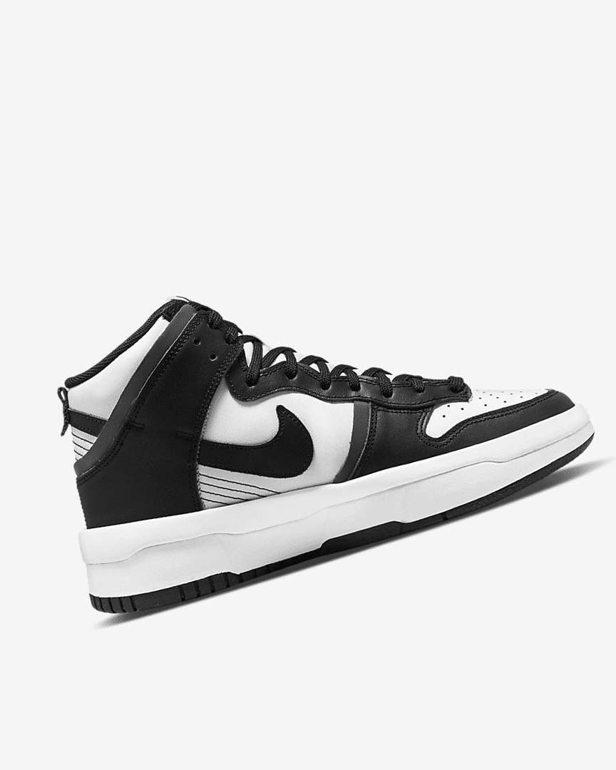 White / Dark Grey / Black Women's Nike Dunk High Up Sneakers | UK2590