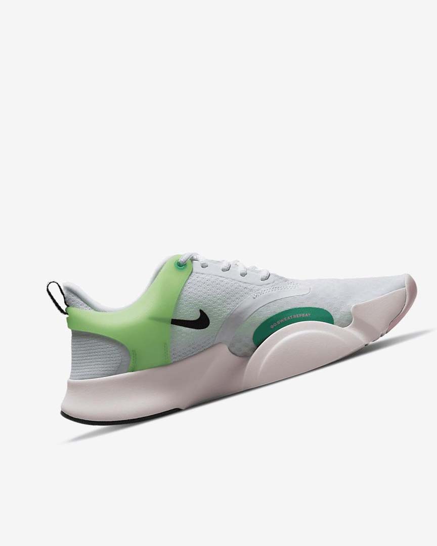 White / Green / Light Pink / Black Women's Nike SuperRep Go 2 Training Shoes | UK5057