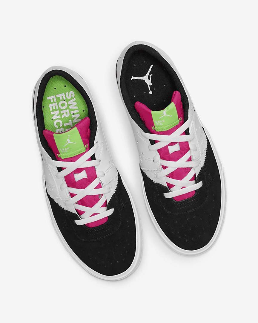 White / Green / Pink / Black Women's Nike Jordan Series .05 Sneakers | UK3075