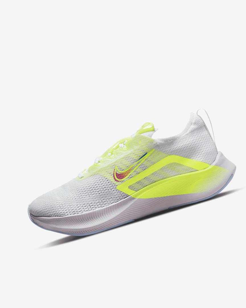 White / Green / Platinum Women\'s Nike Zoom Fly 4 Premium Running Shoes | UK1134