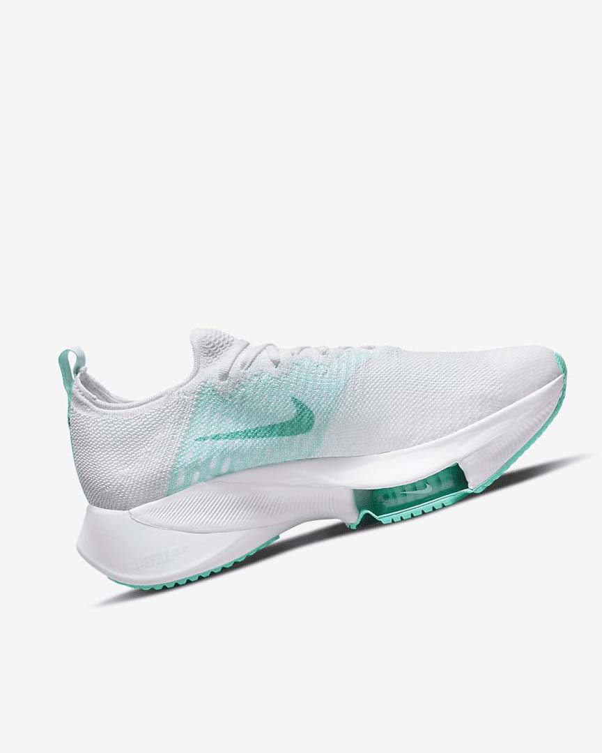 White / Green / Turquoise / Turquoise Women's Nike Air Zoom Tempo NEXT% Running Shoes | UK4490