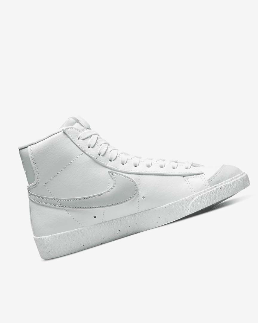 White / Green Women's Nike Blazer Mid '77 Next Nature Sneakers | UK2940