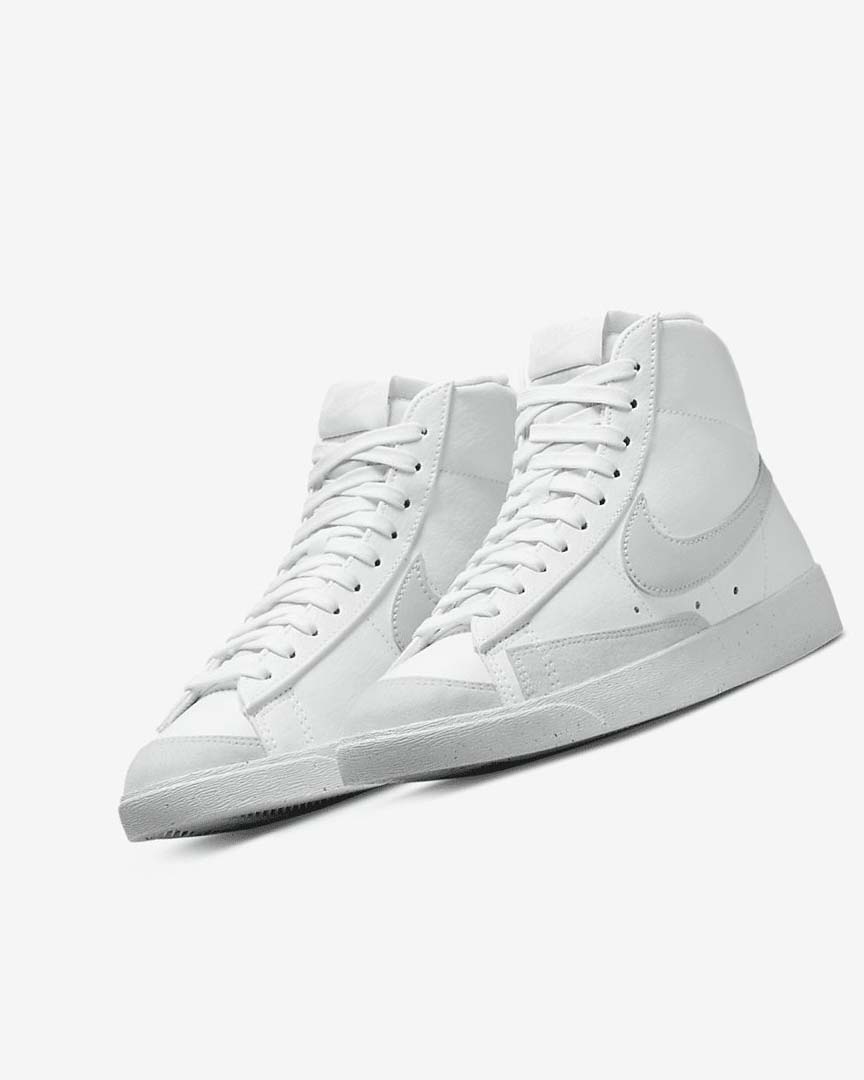 White / Green Women's Nike Blazer Mid '77 Next Nature Sneakers | UK2940