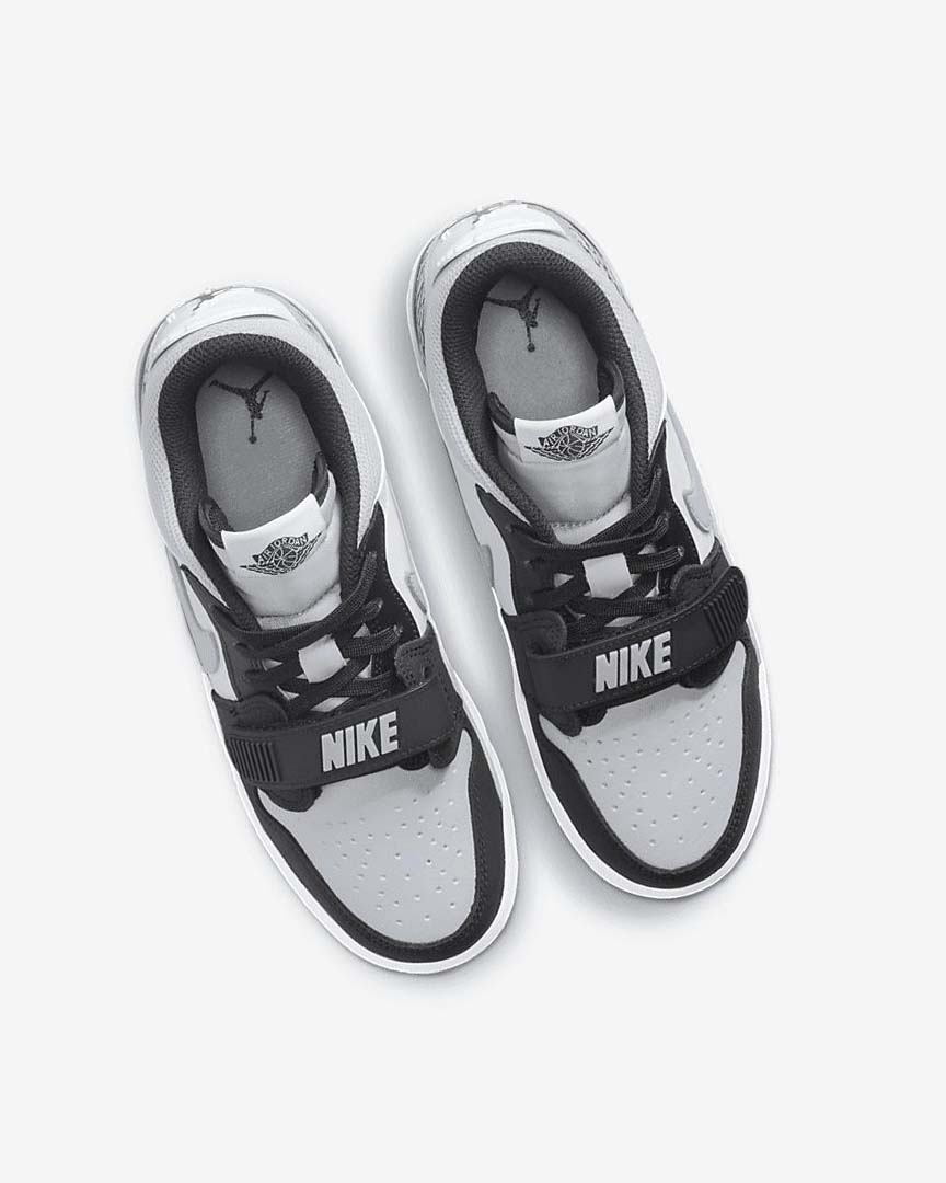 White / Grey / Black Boys' Nike Air Jordan Legacy 312 Low Basketball Shoes | UK5180