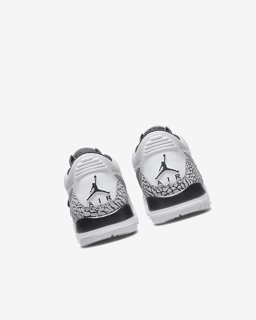 White / Grey / Black Boys' Nike Air Jordan Legacy 312 Low Basketball Shoes | UK5180