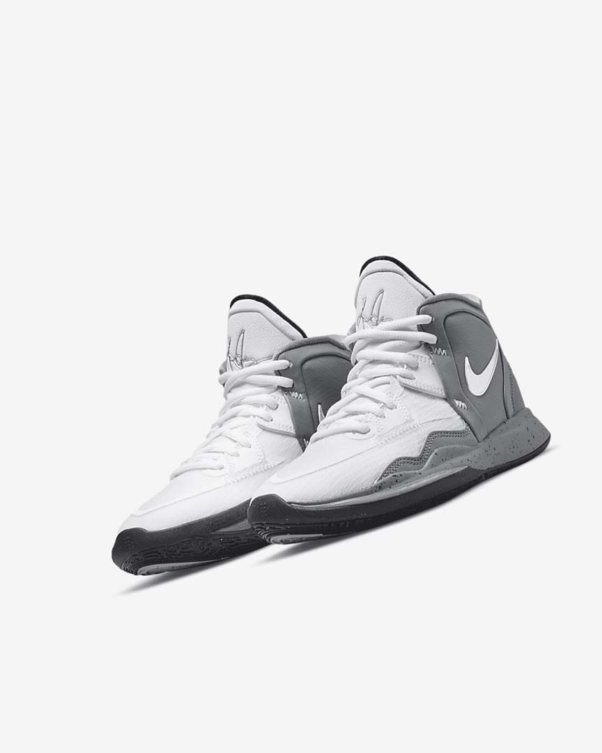 White / Grey / Black Girls' Nike Kyrie Infinity SE Basketball Shoes | UK5580