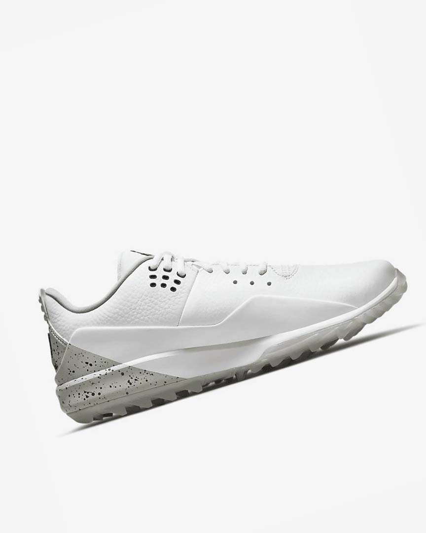 White / Grey / Black Men's Nike Jordan ADG 3 Golf Shoes | UK4915