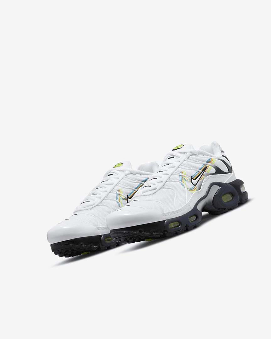 White / Grey / Blue Boys' Nike Air Max Plus Sneakers | UK2500