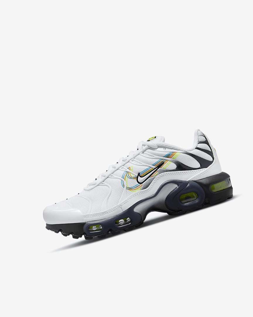 White / Grey / Blue Boys\' Nike Air Max Plus Sneakers | UK2500