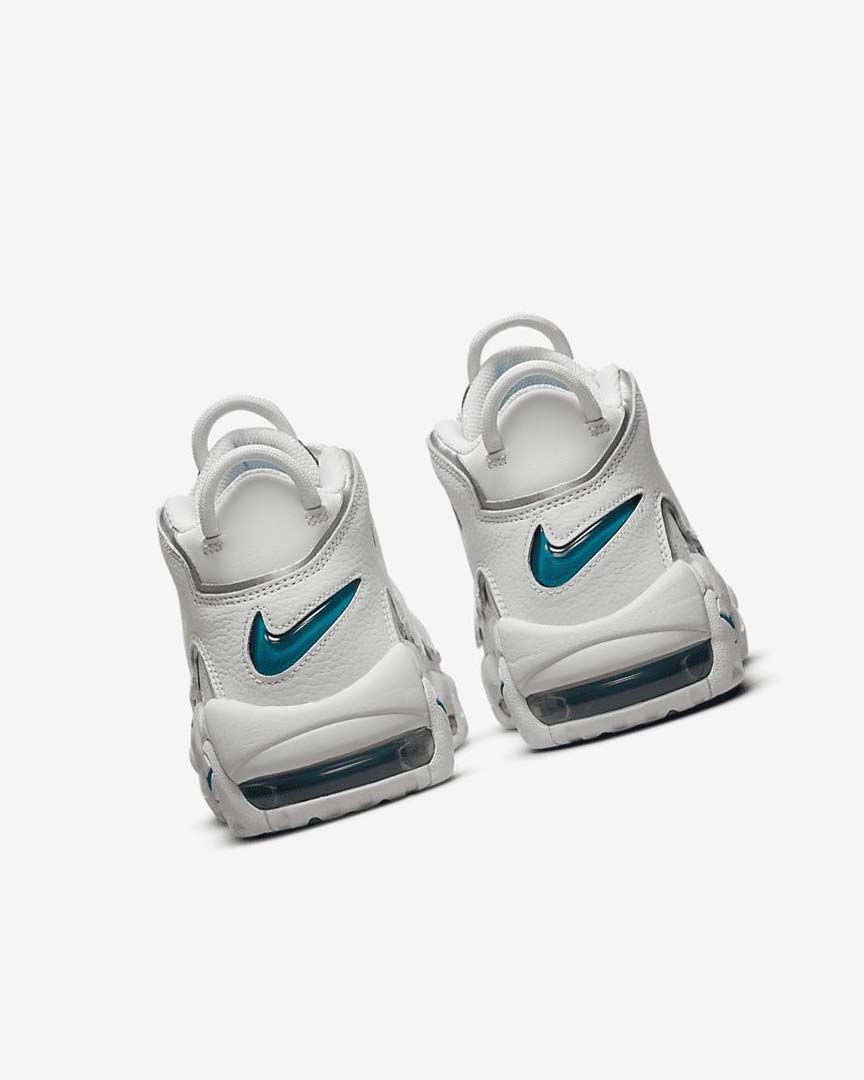 White / Grey / Grey Women's Nike Air More Uptempo Sneakers | UK3249