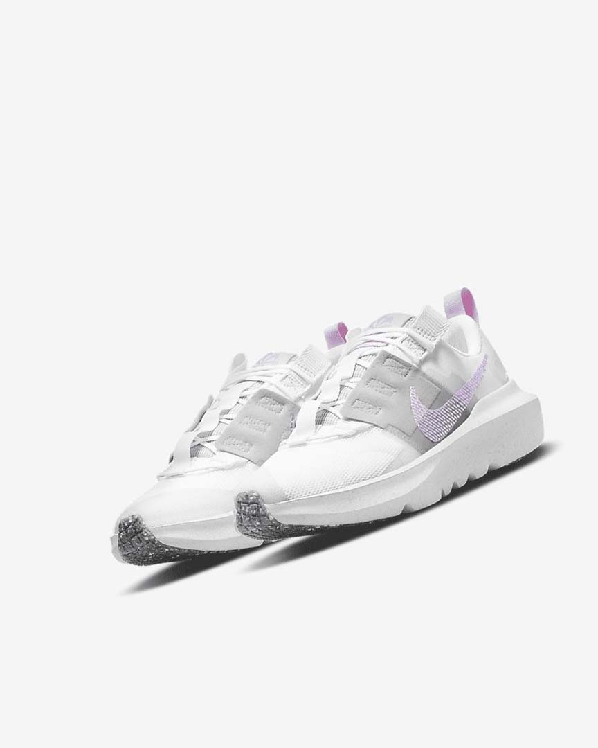 White / Grey / Pink / Purple Boys' Nike Crater Impact Sneakers | UK2546