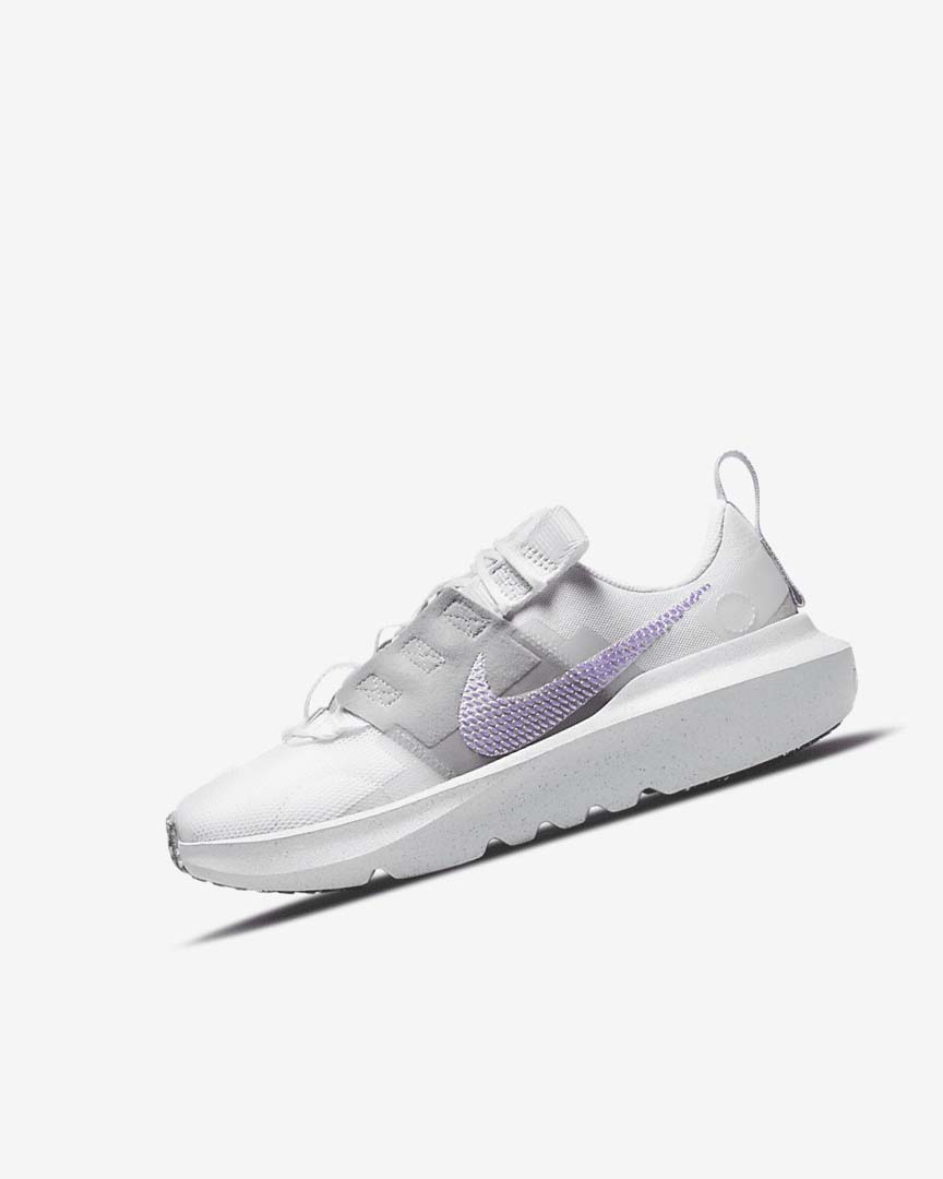 White / Grey / Pink / Purple Girls\' Nike Crater Impact Sneakers | UK2395