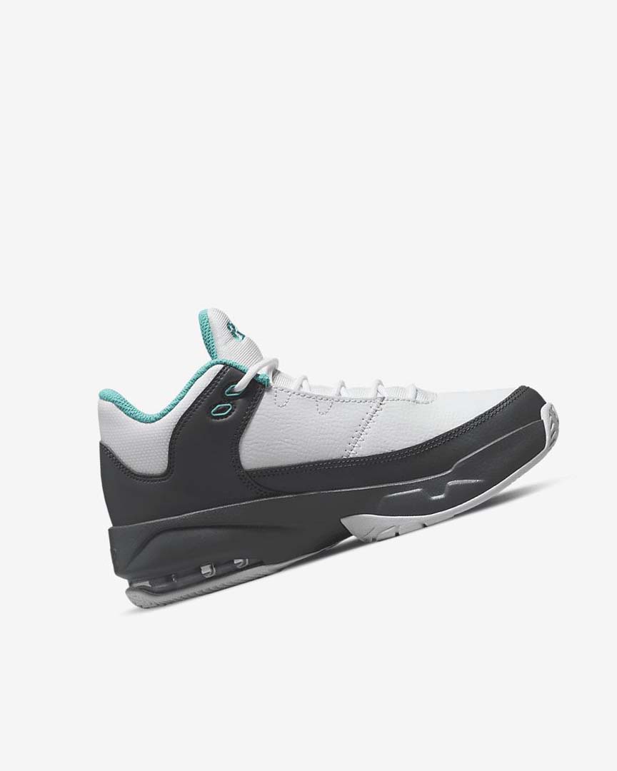 White / Grey / Turquoise Boys' Nike Jordan Max Aura 3 Basketball Shoes | UK2730