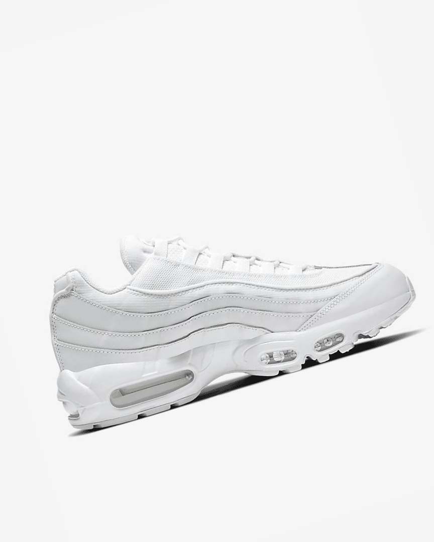 White / Grey / White Men's Nike Air Max 95 Essential Casual Shoes | UK2736