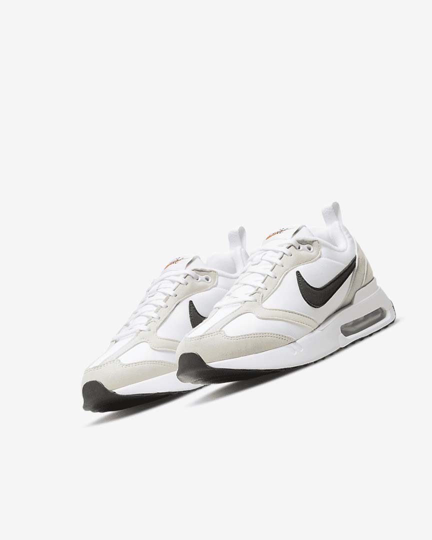 White / Light Beige / Black Girls' Nike Air Max Dawn Sneakers | UK2368