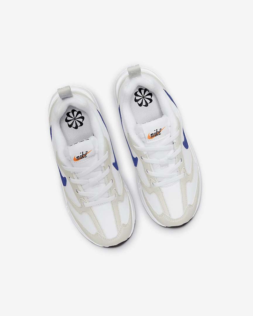 White / Light Beige / Black / Royal Boys' Nike Air Max Dawn Sneakers | UK1191